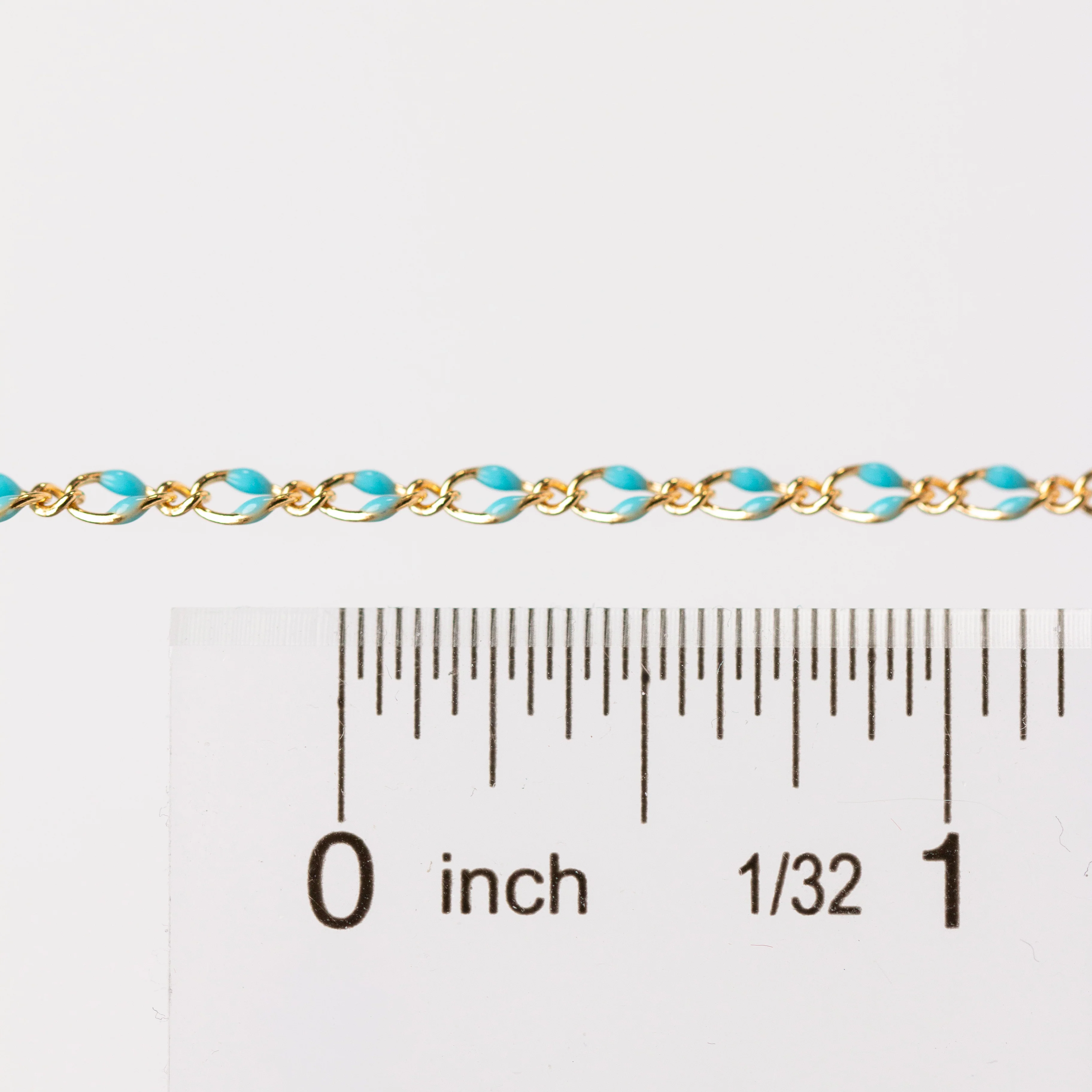 Jasmine Permanent Jewelry Chain, Figaro Design with Enamel Beads, Available in Silver and Gold Options - Image 10